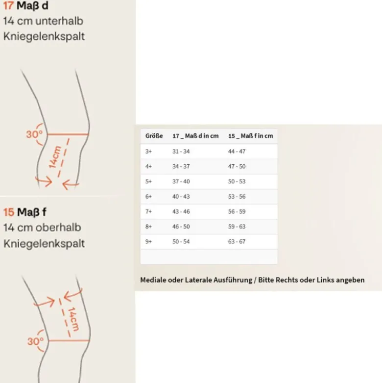 Knieorthese SPORLASTIC GENU-TEX OA + Comfort lateral Ausführung