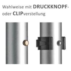 Ossenberg Gehhilfe Klassiker 140kg Druckknopf ergonomischer Hartgriff