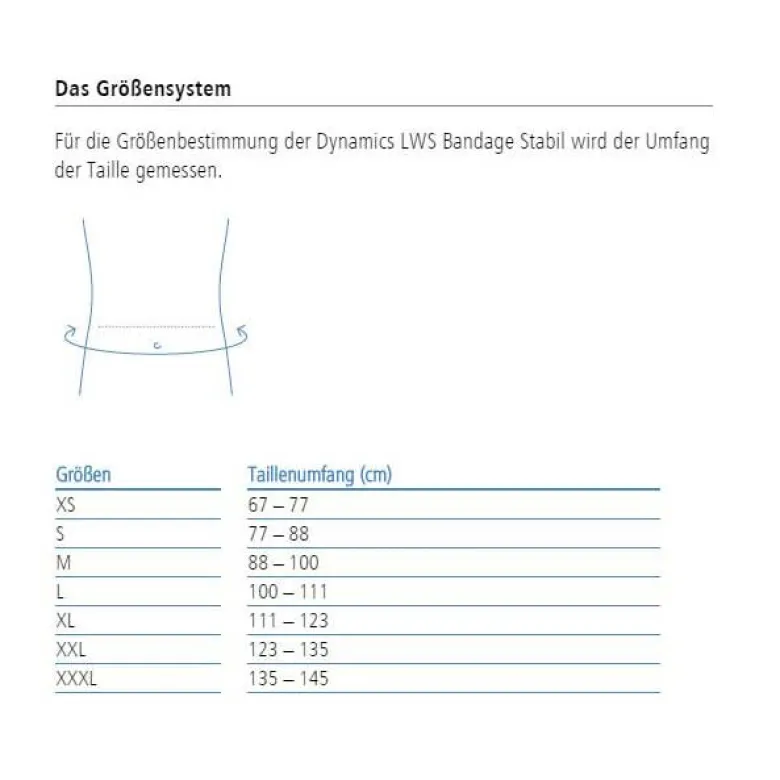 Rückenbandage ofa Dynamics LWS Bandage Stabil